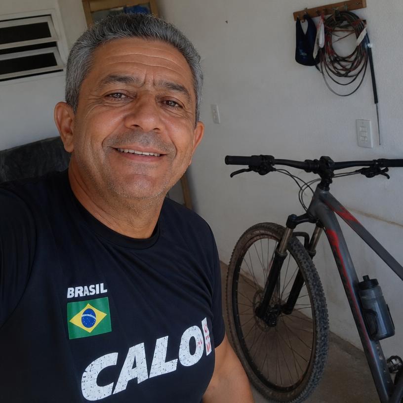Foto de Seu Valdir, com o rosto desfocado